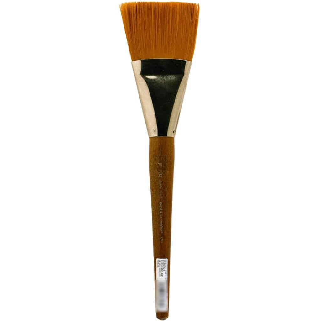 Jumbo Brush Medium Gold Taklon Flat 70