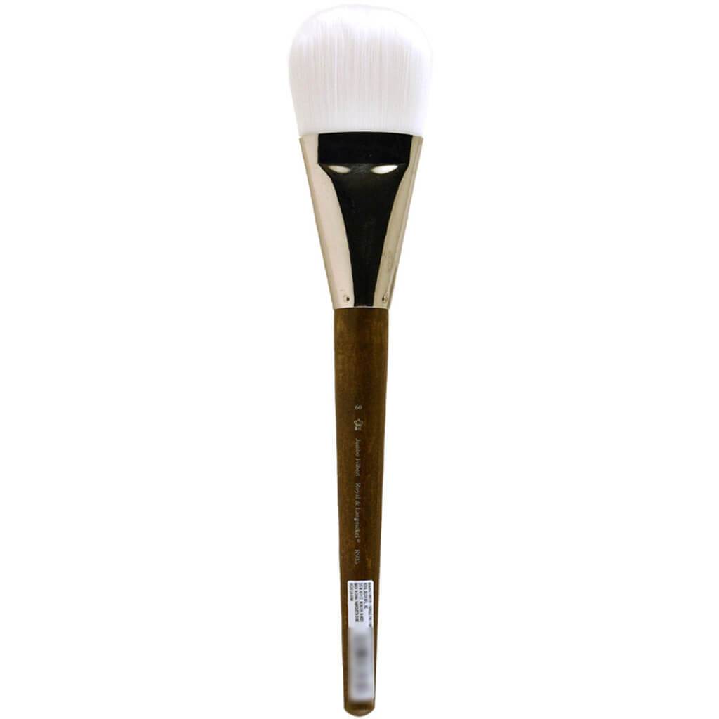 Jumbo Brush Stiff White Taklon Filbert 60
