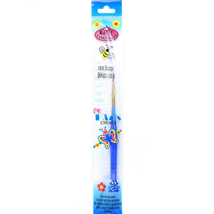 Big Kids Brush Blue Script 10/0