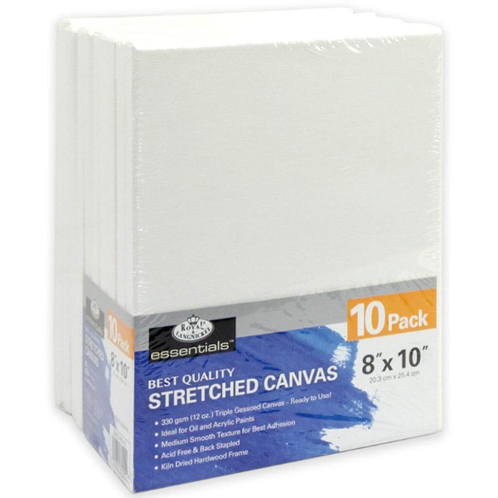 Stretched Canvas 10 Pack 8in x 10in