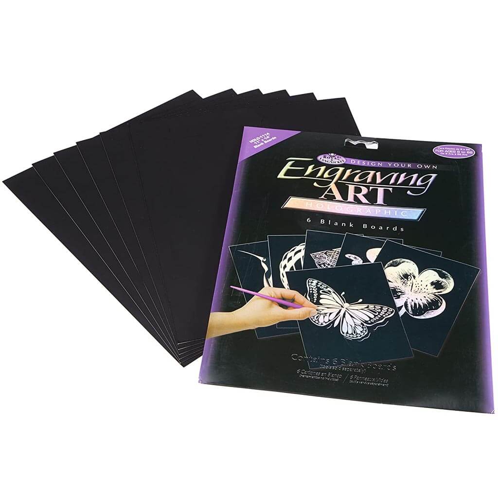 Engraving Art 6 pack 11in x 14in Holographic
