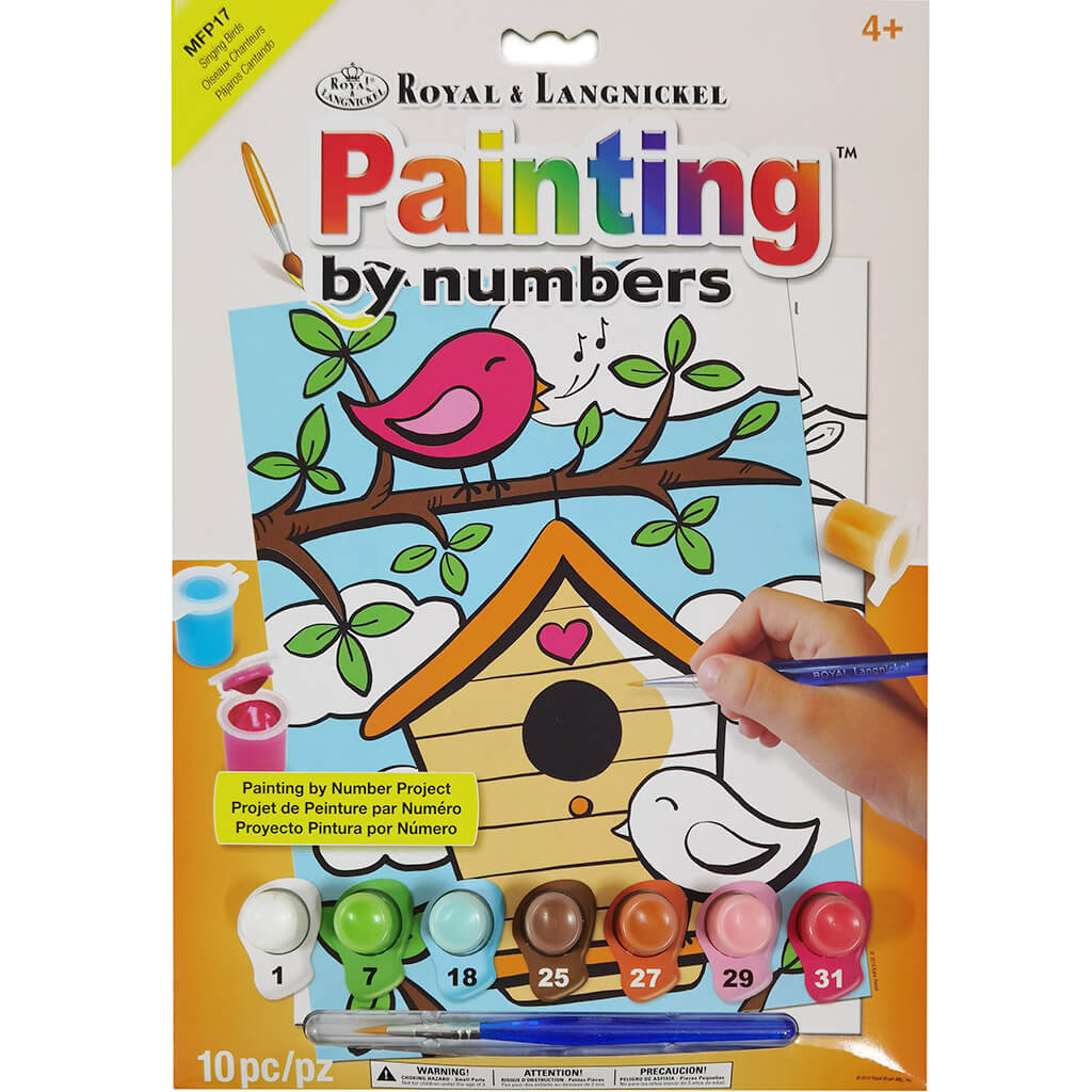 Painting By Numbers Singing Birds