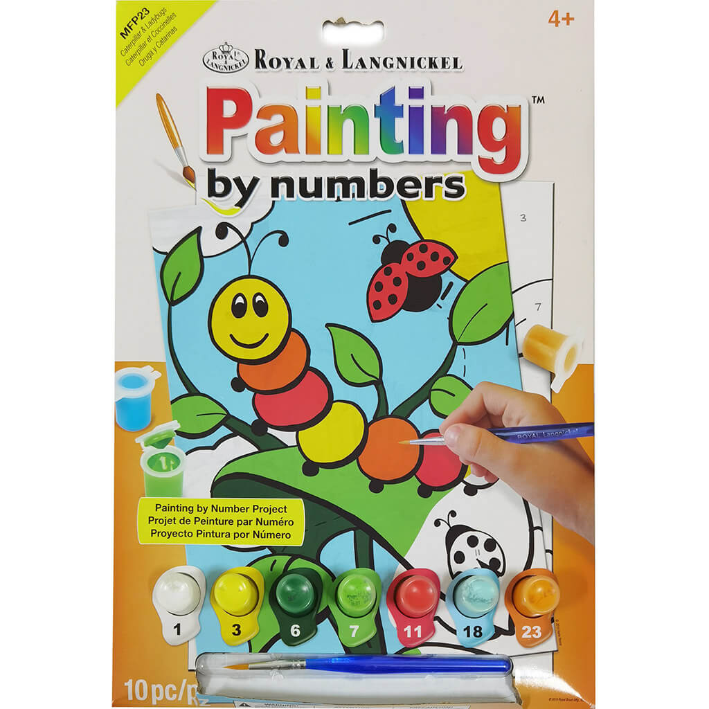 Painting By Numbers Caterpillar &amp; Ladybugs