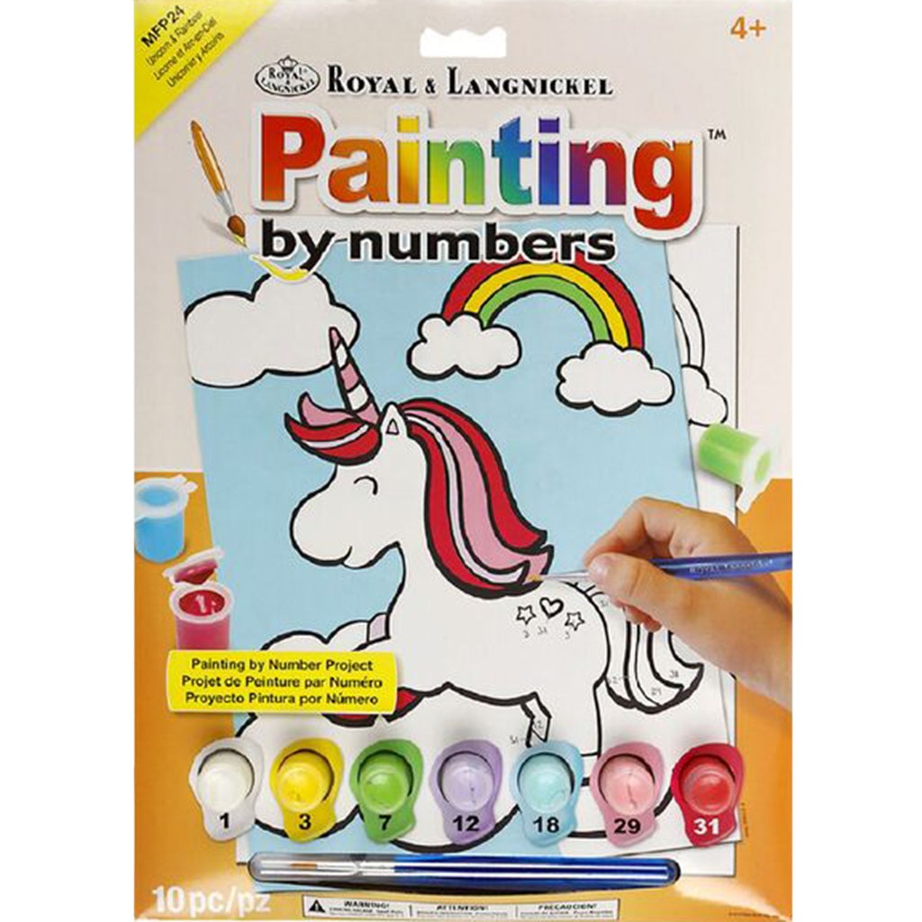 Painting By Numbers Unicorn &amp; Rainbow