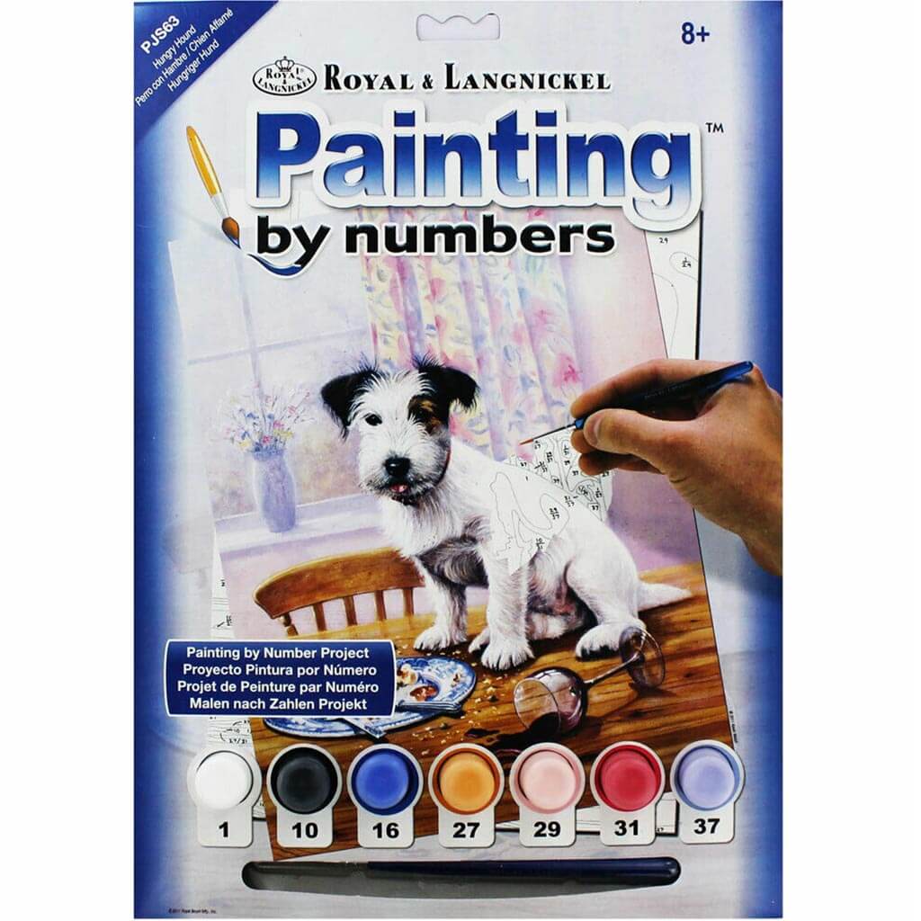 Paint By Numbers Hungry Hound