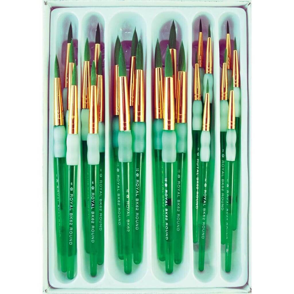 Big Kid&#39;s Choice Synthetic Brush Value Set Rounds Set of 24