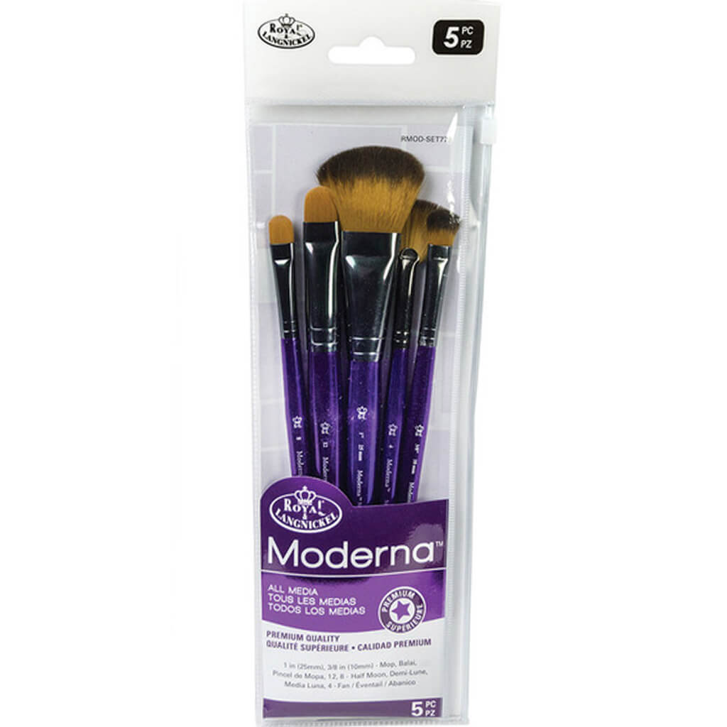 Moderna Oval Mop Variety Brush Set of 5