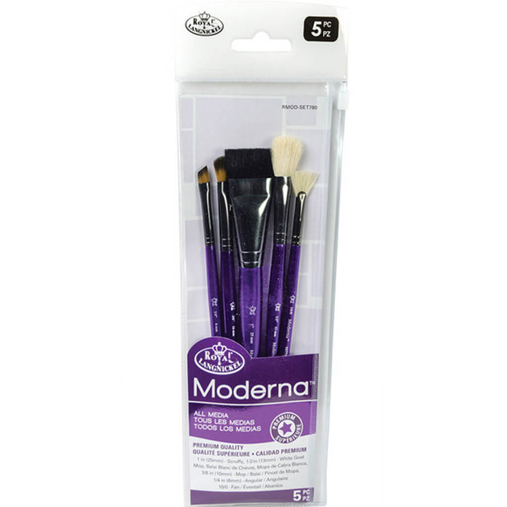 Moderna Scruffy Variety Brush Set of 5