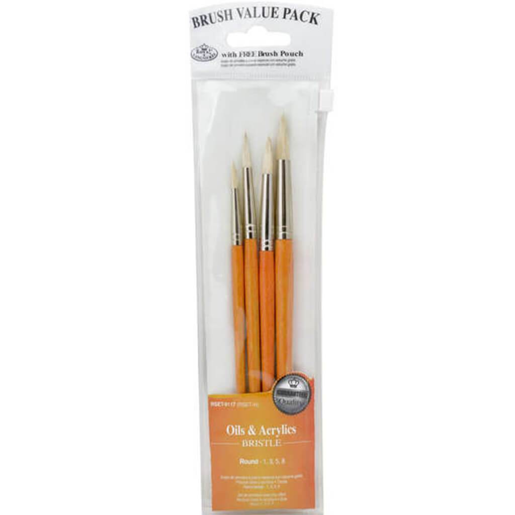 Zip N' Close Bristle Round Set of 4