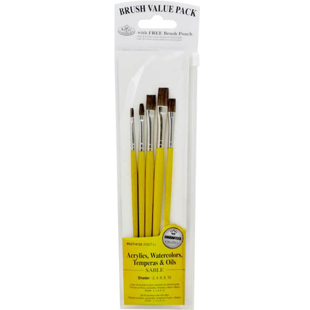 Sable Value Pack Brush Set 5pc