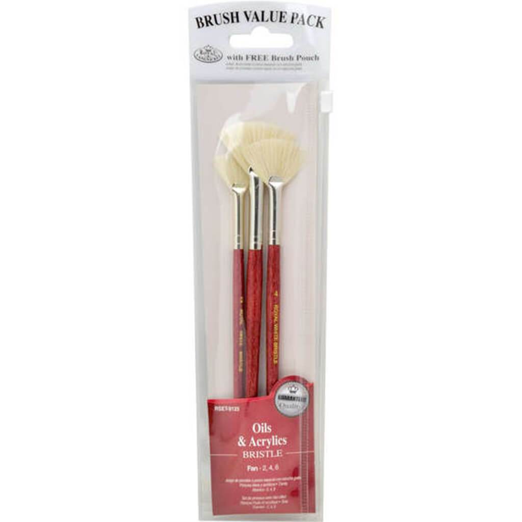 Bristle Value Pack Brush Set of 3