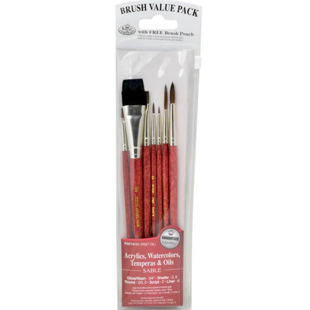 Sable Value Pack Brush Set of 7