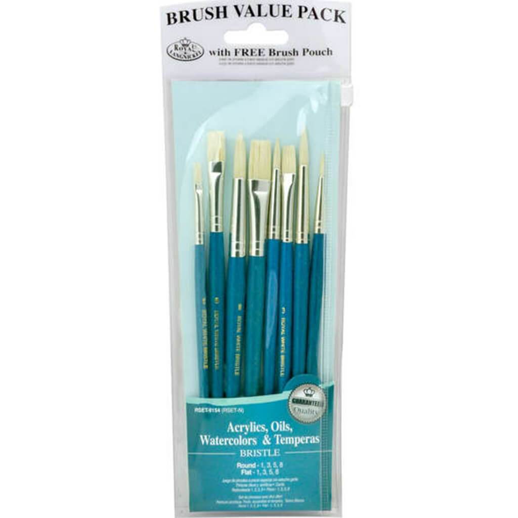 Bristle Value Pack Brush Set of 8