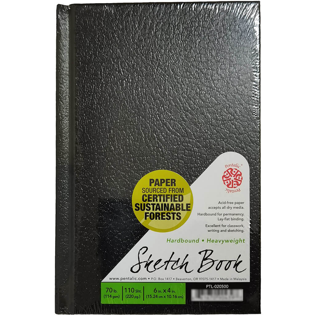 Sketch Book Hardbound Heavyweight 110 Sheets 6in x 4in