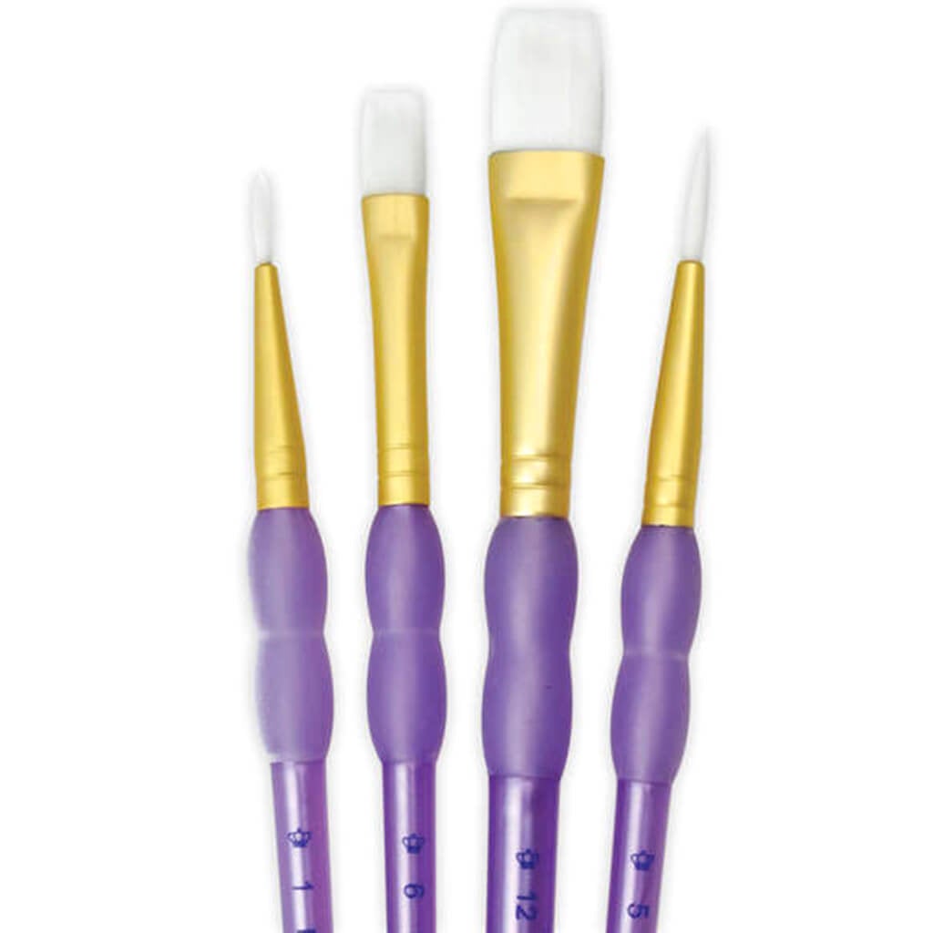 White Taklon Shaders Rounds Set