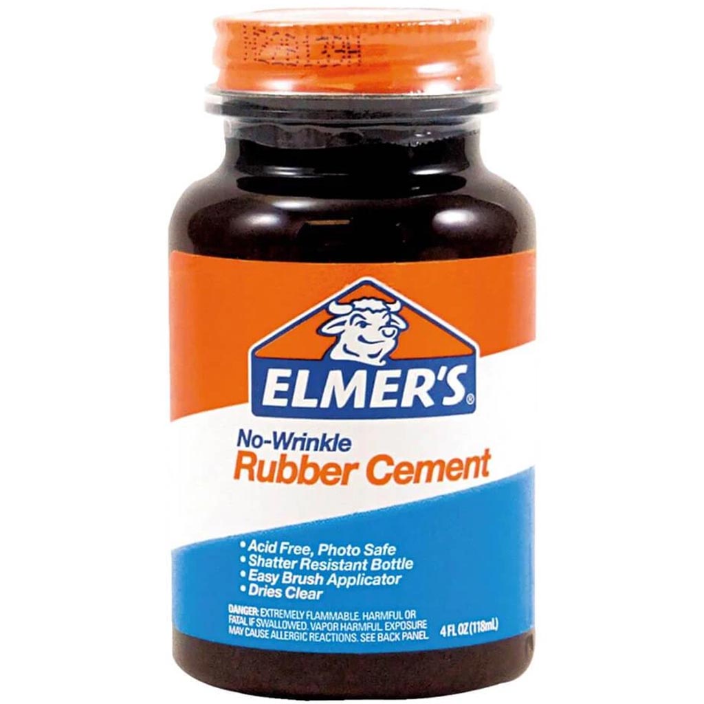 RUBBER CEMENT NO WRINKLE 4OZ