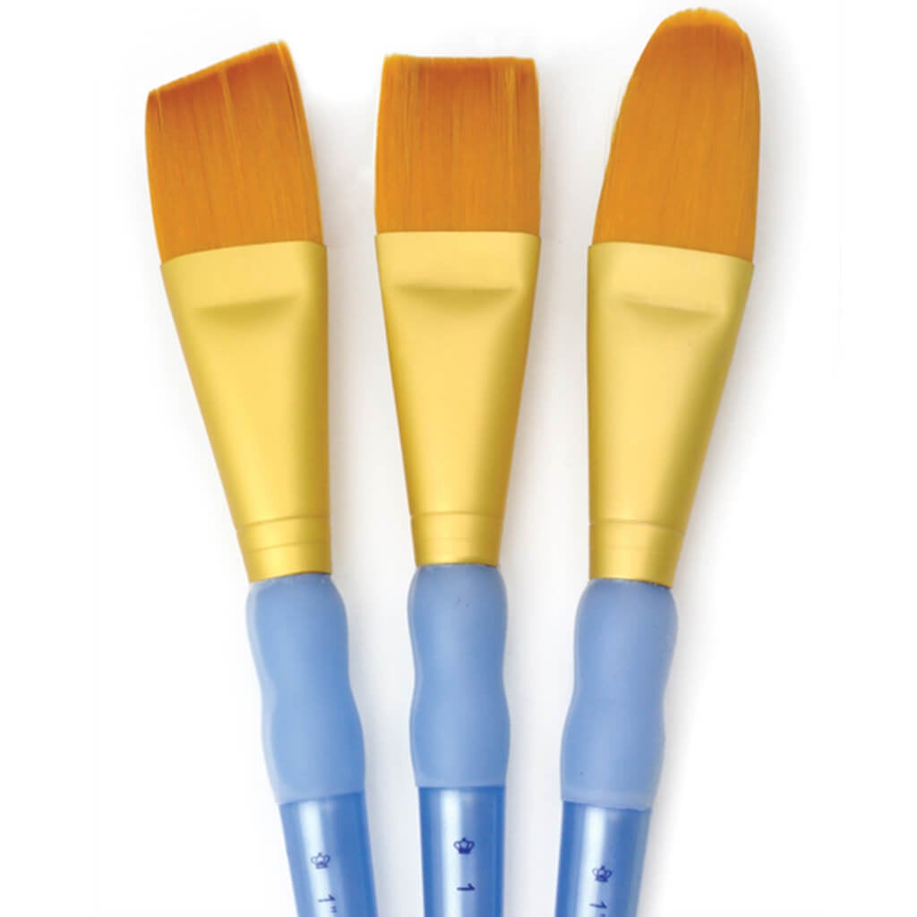 Golden Taklon Large Brush Set of 3