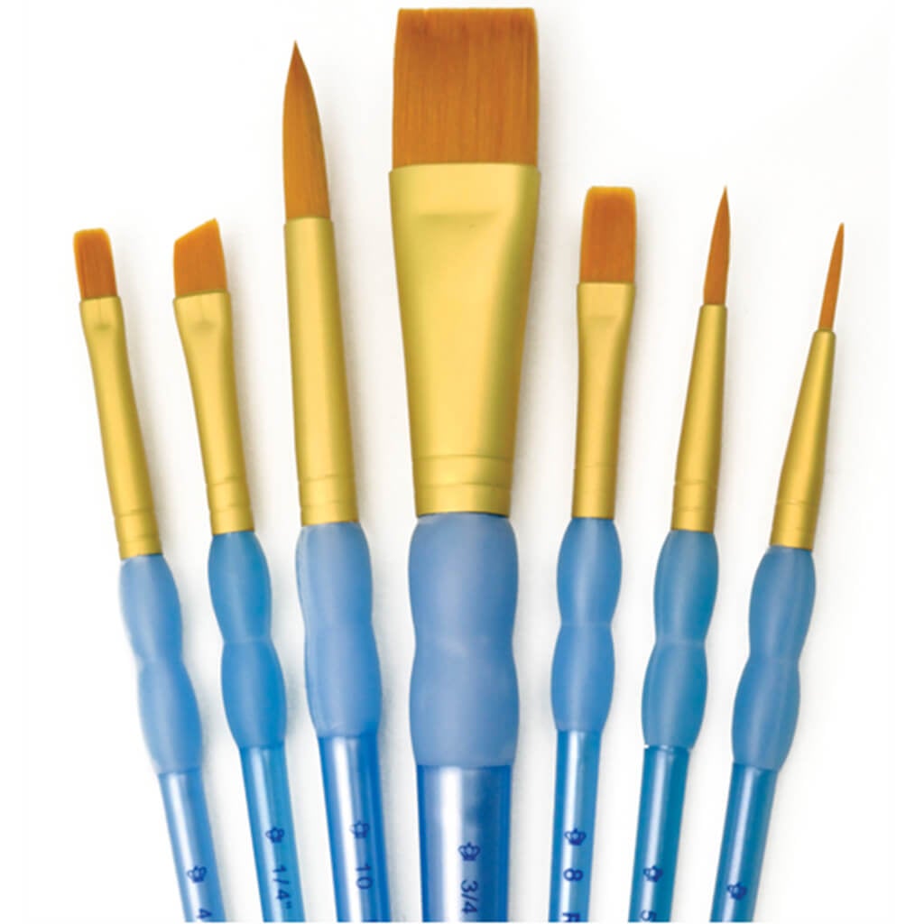 Golden Taklon Brushes Set of 7