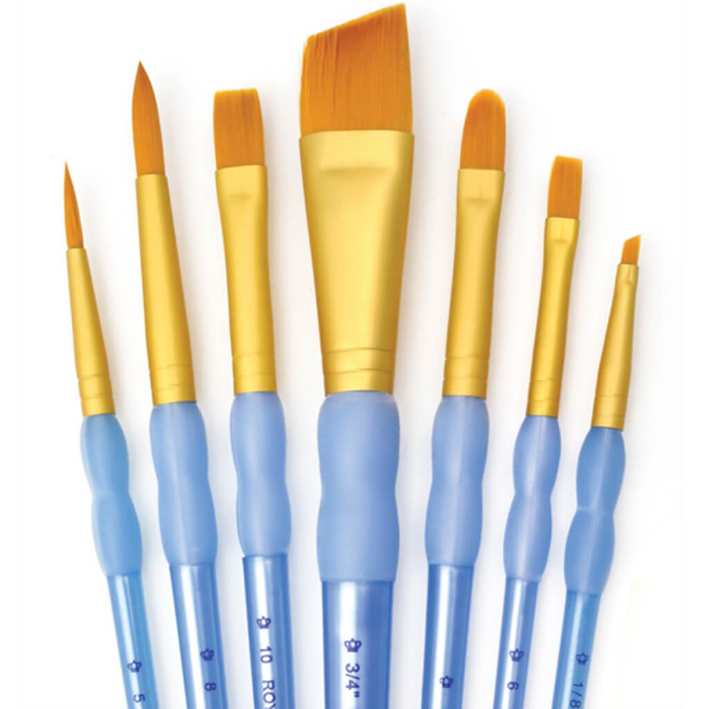 Gold Taklon Angular Variety Set of 7