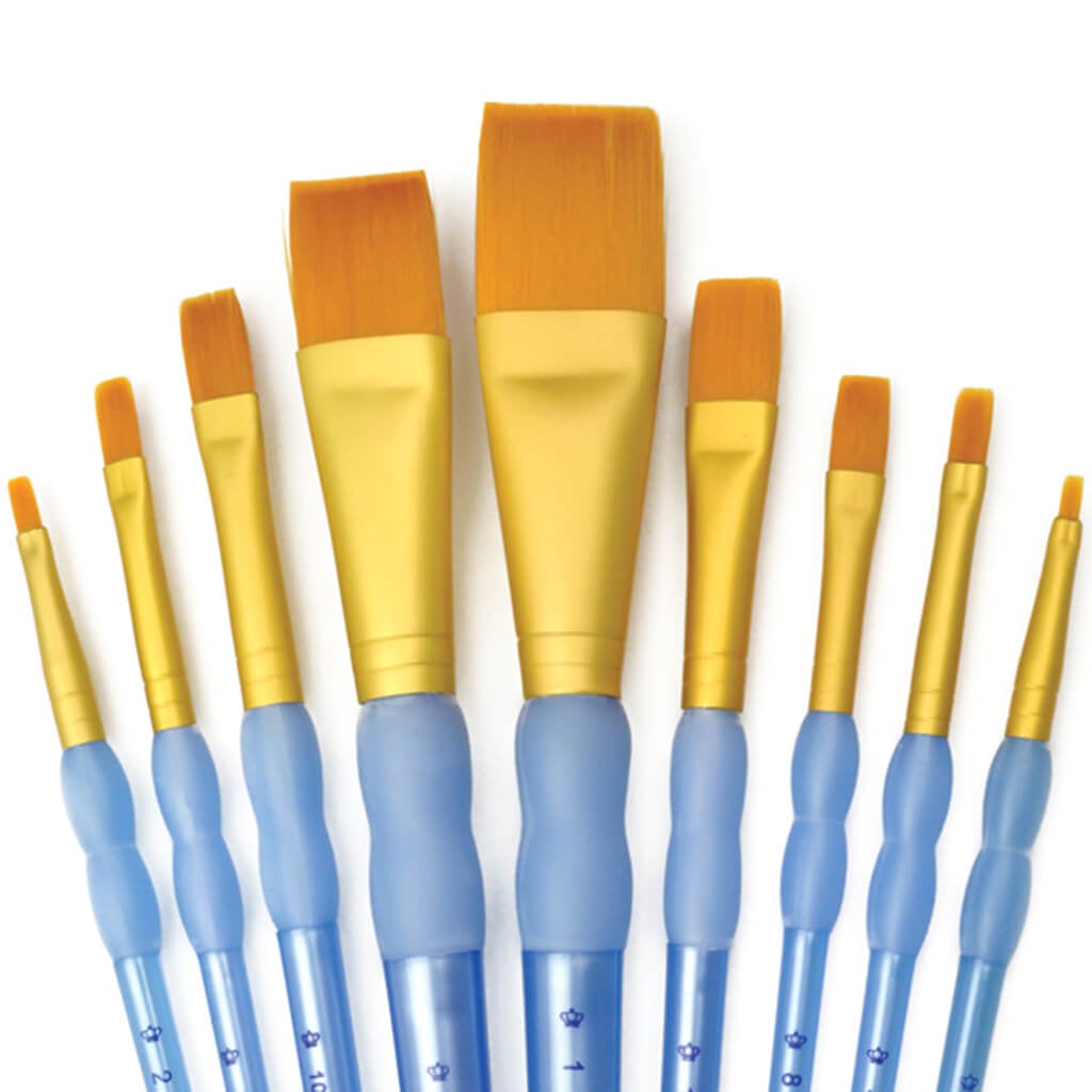 Assorted Brush Gold Set 9pc