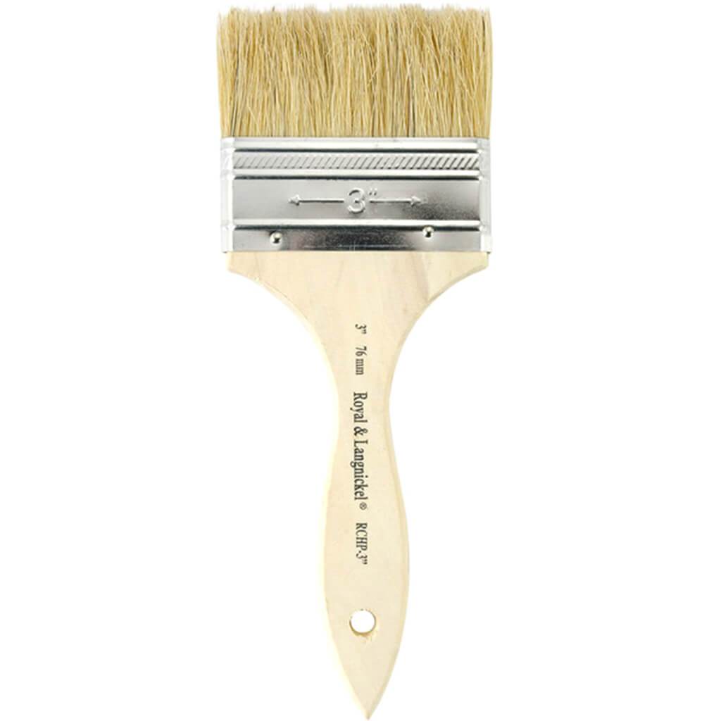 Wood Handle Chip Brushes 3in
