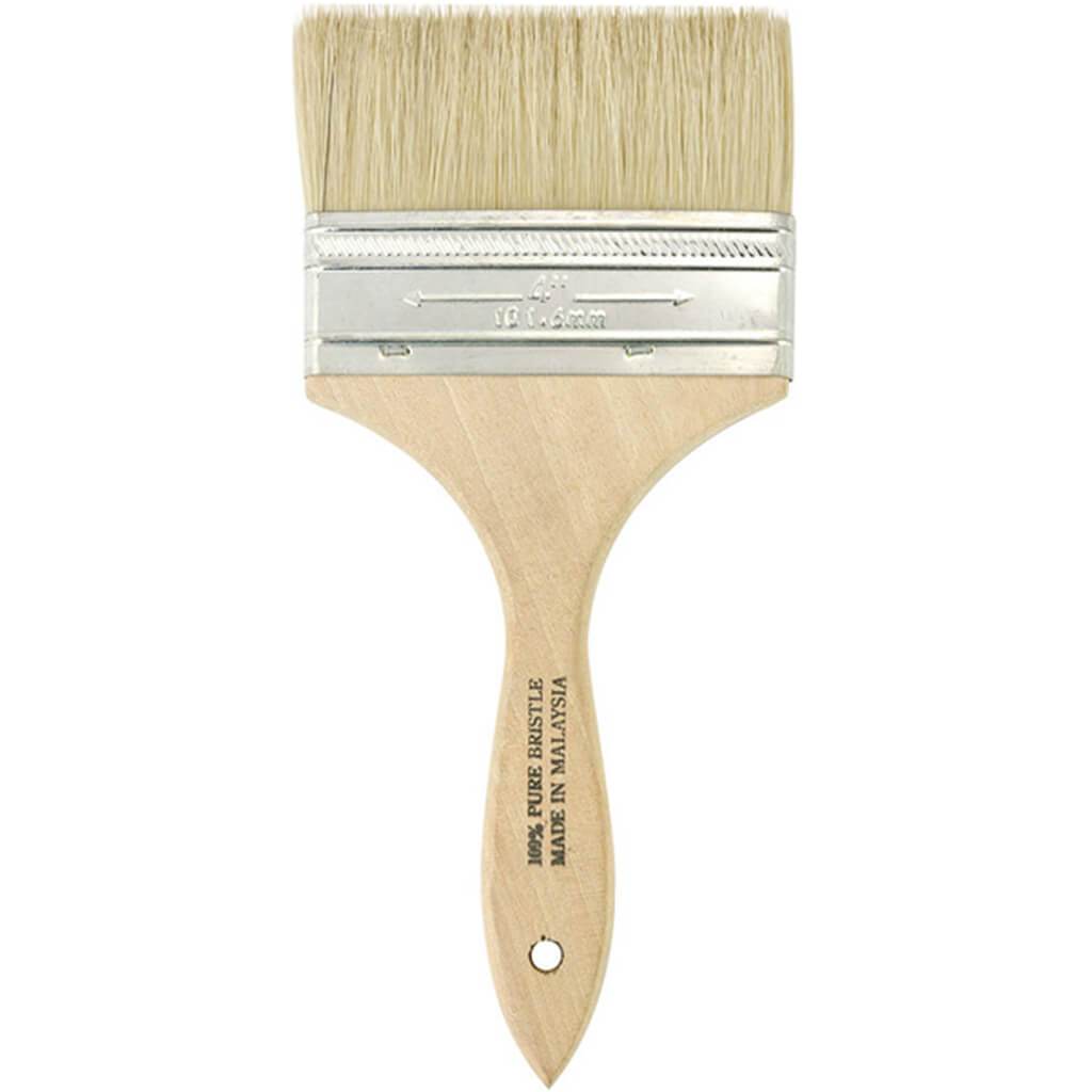 Wood Handle Chip Brushes 4in