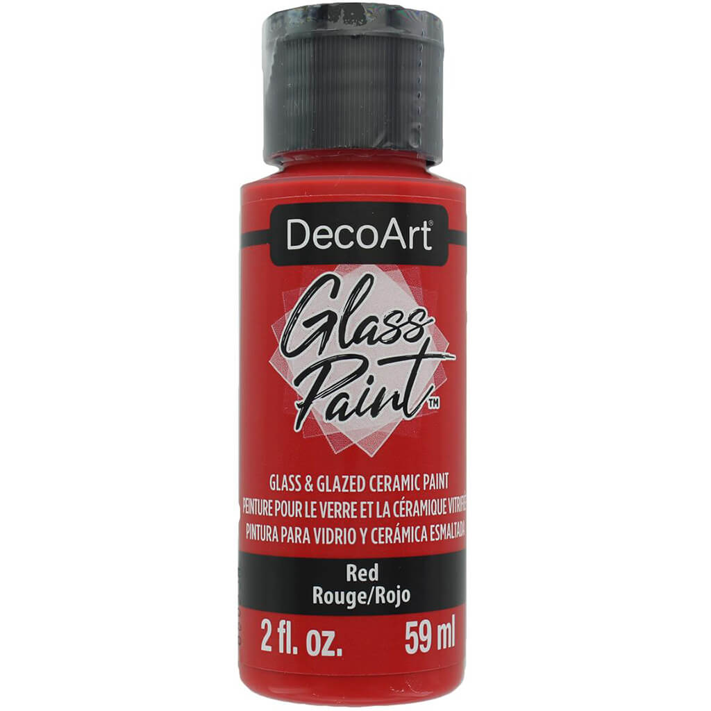 DecoArt Glass Paint 2oz Red