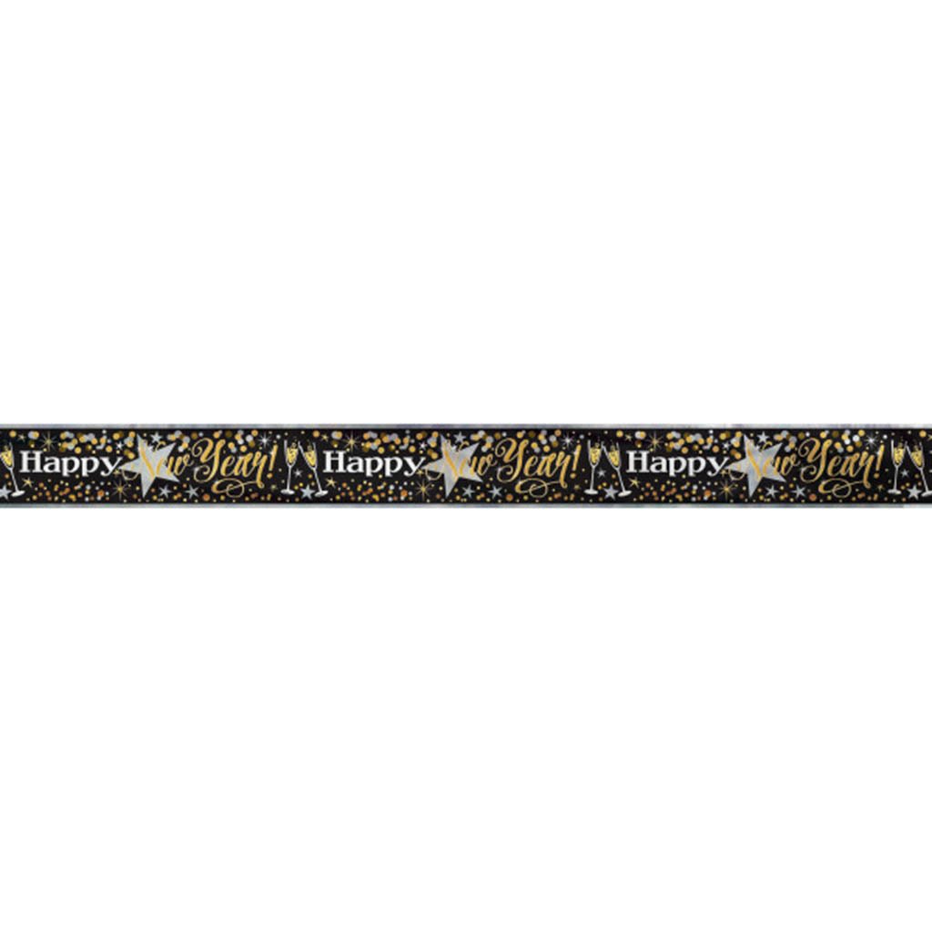 Foil Glittering New Year Banner 12ft