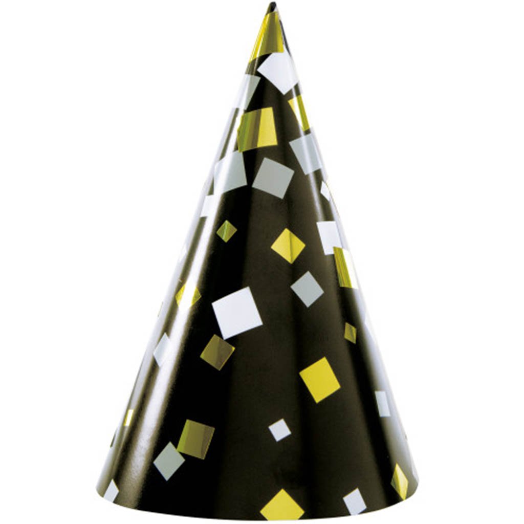 Foil Cheers New Year&#39;s Eve Party Hats 4ct