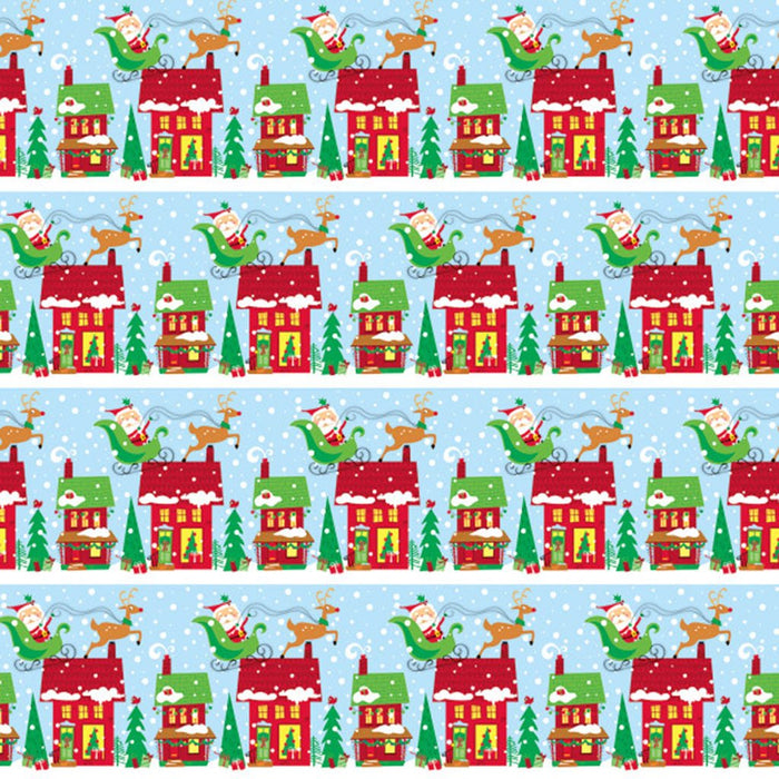 Colorful Santa Gift Wrap