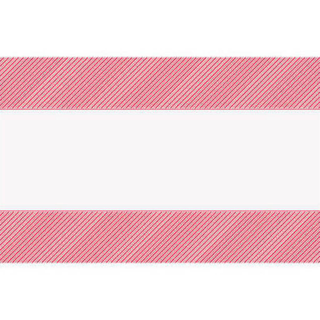 Red Stripes Snowman Plastic Tablecover 54inX84in