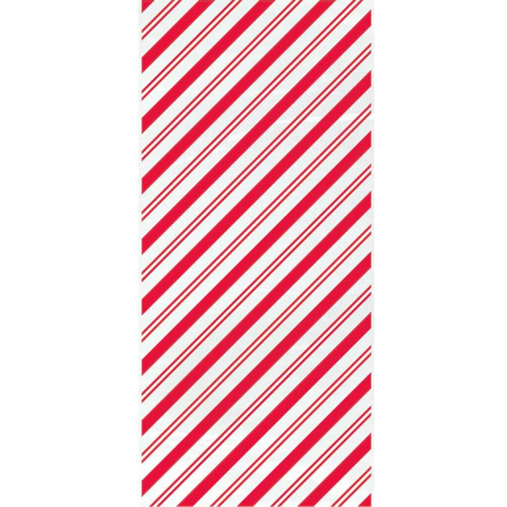 Red Stripes Snowman Cello Bag