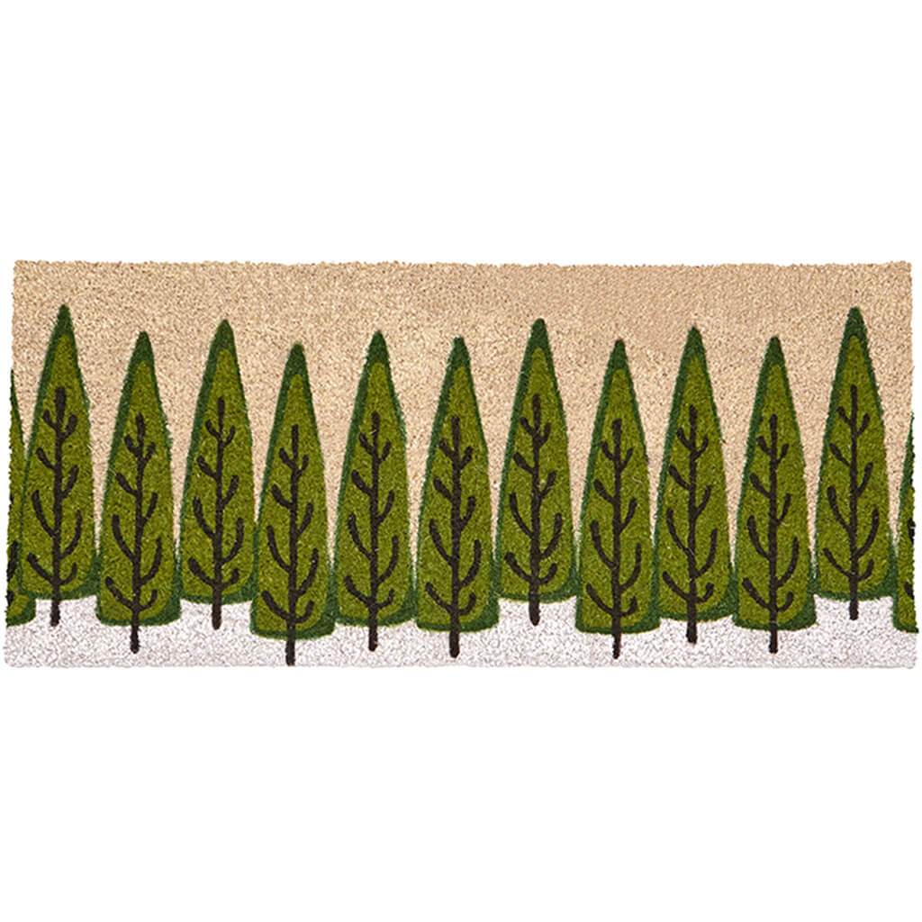 Tree Ovesized Greed Coir Mat