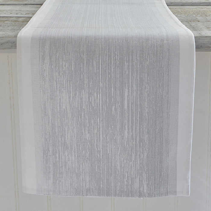 Lurex Glow Table Runner Silver