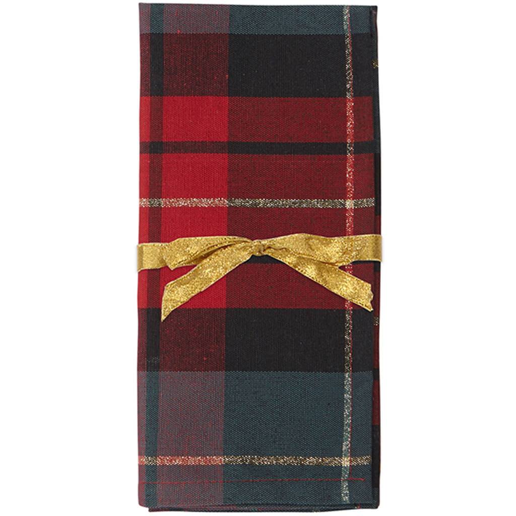 Traditional Check Napkin Set of 4, 18in X 18in