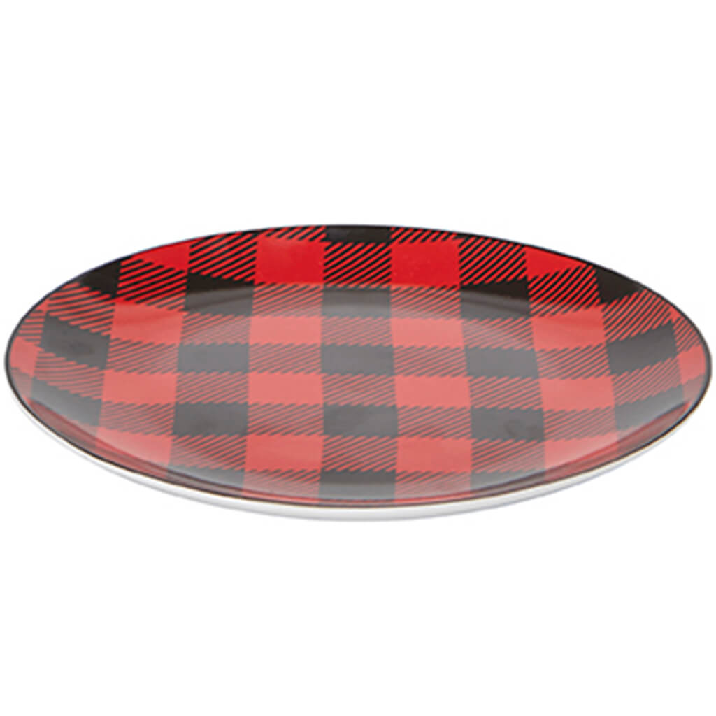 Buffalo Check Dessert Plate Set of 4