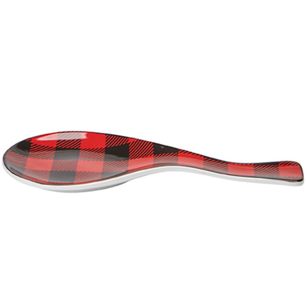 Buffalo Check Ceramic Spoon Rest