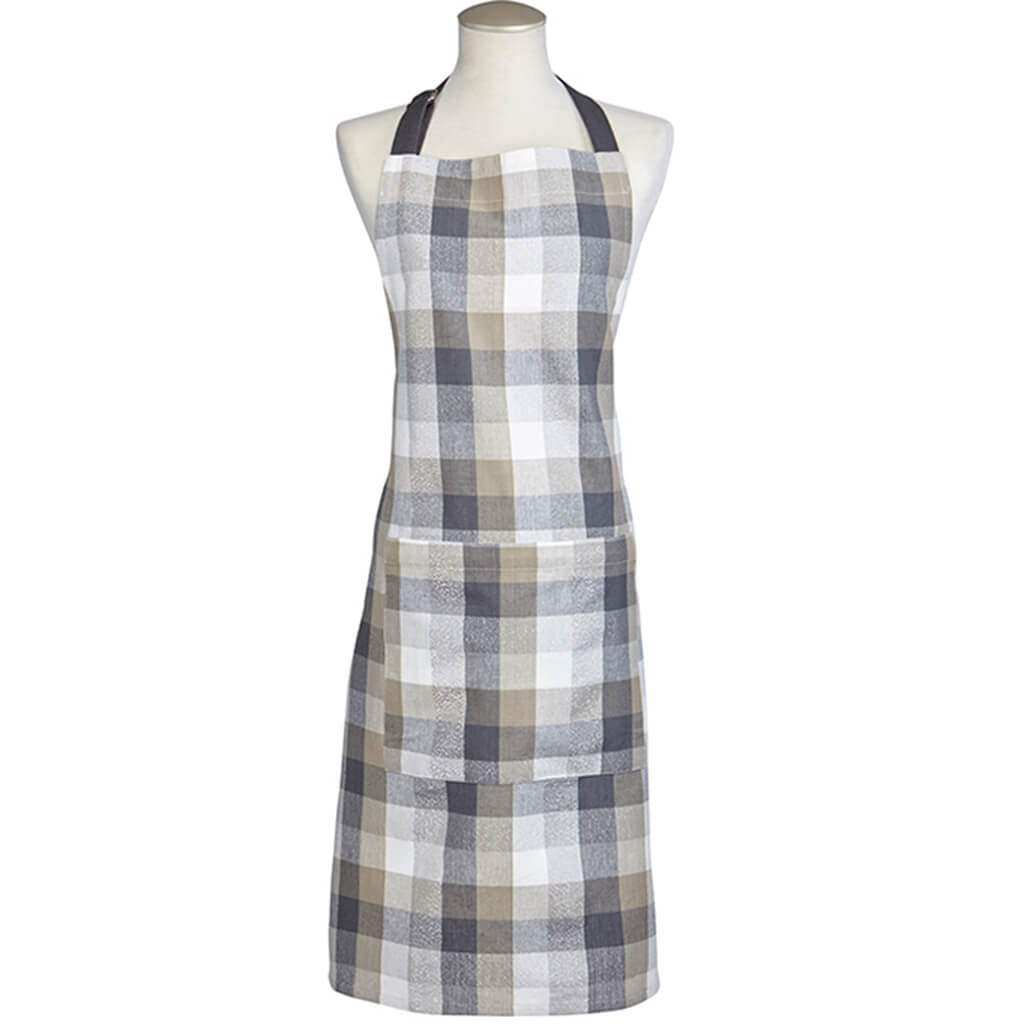 Frosted Check Apron Natural, 24in x 36in