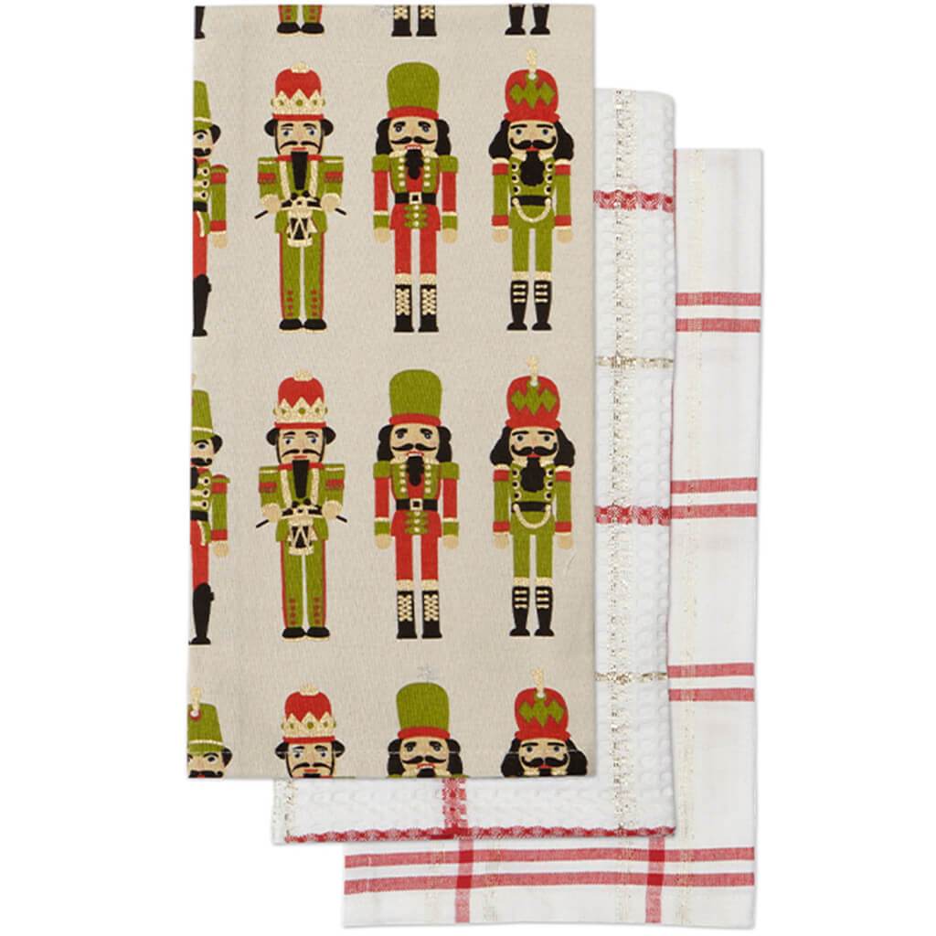 Nutcracker Kitchen Tea Towel Set of 3