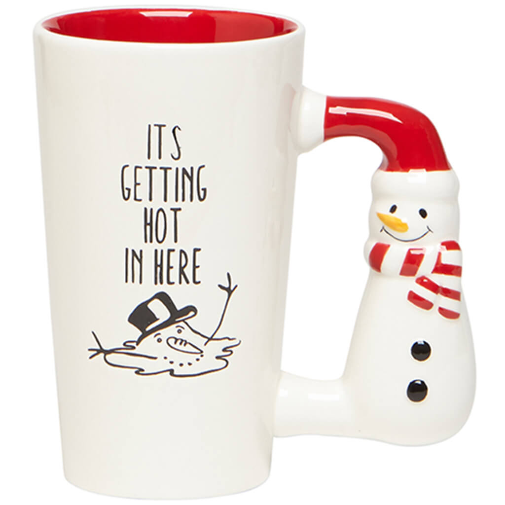 Snowman Novelty Handle Mug