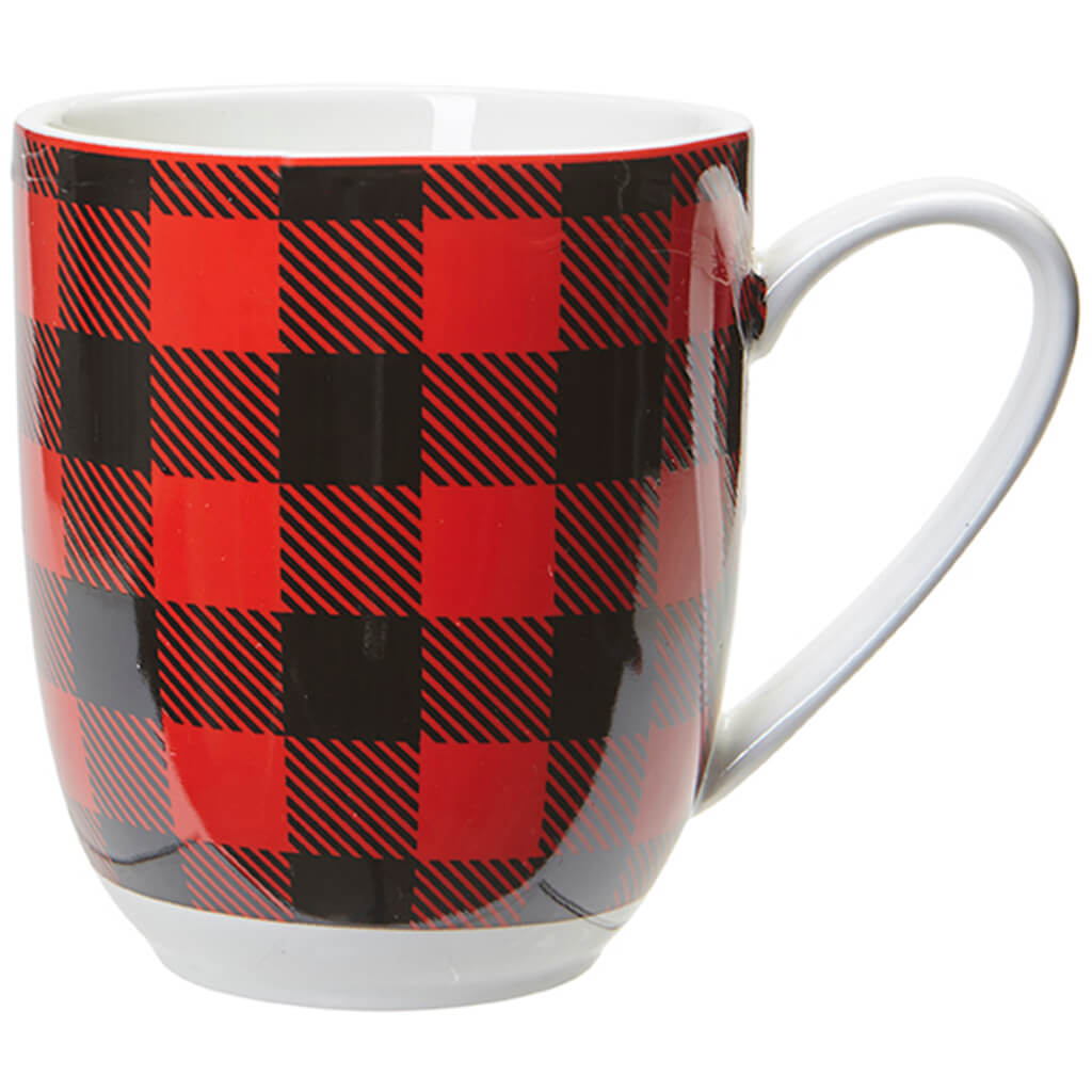 Buffalo Check Mug, Red