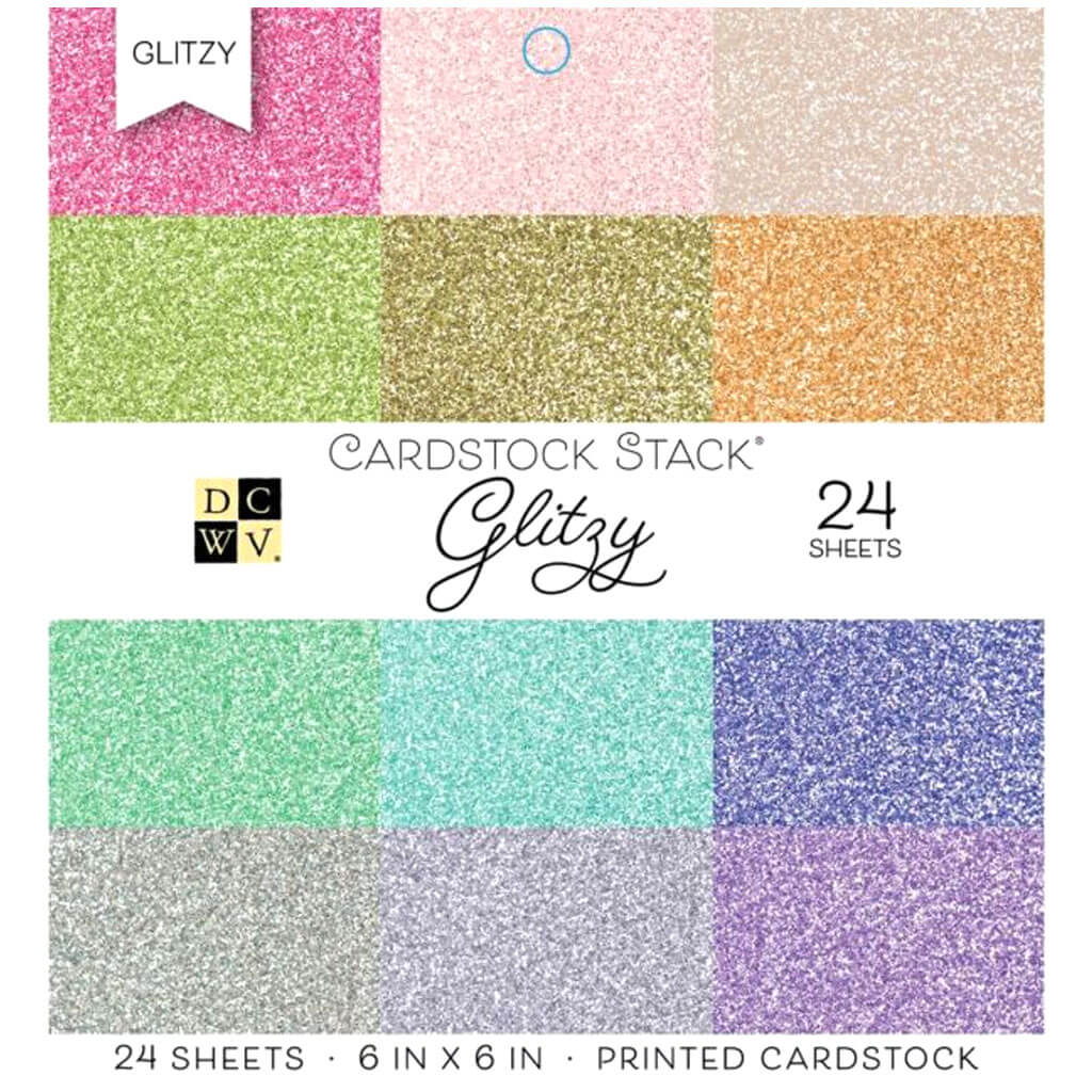 Glityz Glittter Cardstock 6in x 6in