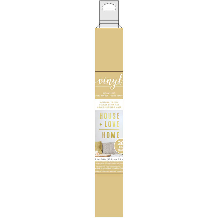 Matte Vinyl Roll Foil Gold, 12in x 36in