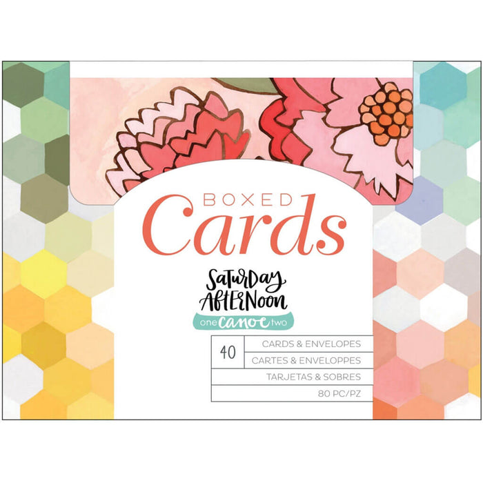 One Canoe Two Boxed Cards Set with Envelopes 40 Pack
