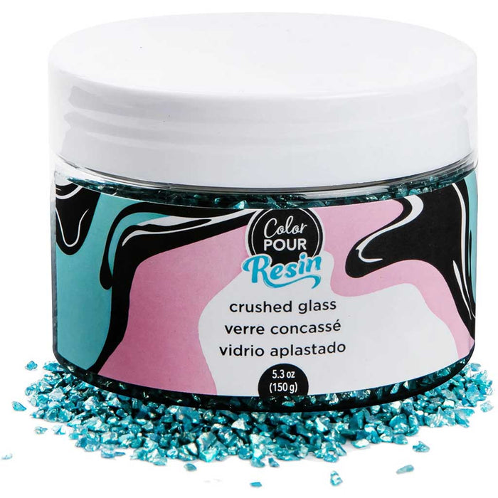Color Pour Resin Mix Ins Faux Crushed Glass Ocean