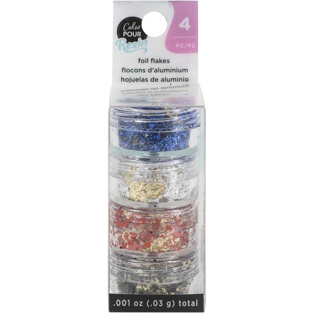 Color Pour Resin Reversible Foil Flakes