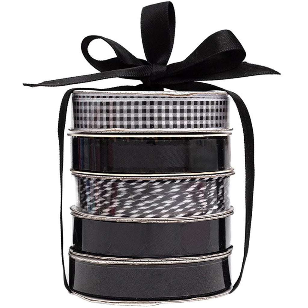 Ribbon Spool 5pk Gray