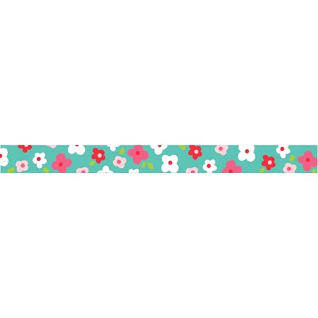 Floral Adhesive Ribbon 3/8 Inch | Decorative Flower Ribbon