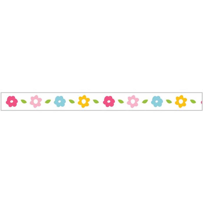 Floral Adhesive Ribbon 3/8 Inch | Decorative Flower Ribbon