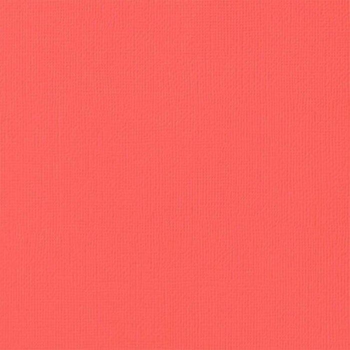 80lb Textured Cardstock 12in x 12in Weave Grapefruit